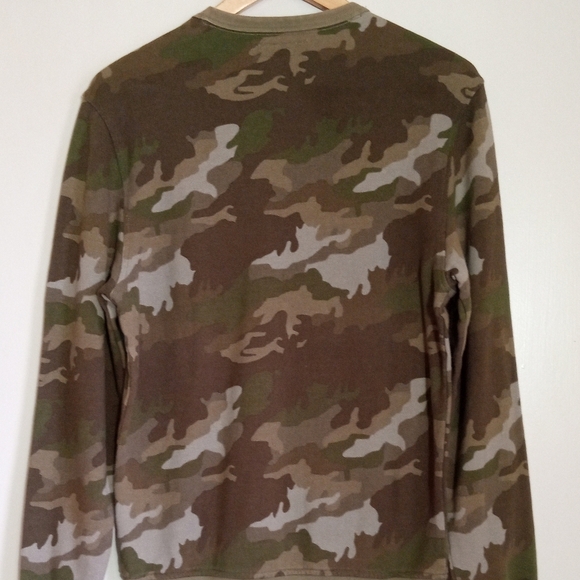 J Crew Mercantile crew neck Camouflage sweatshirt EUC women size small - Picture 5 of 5